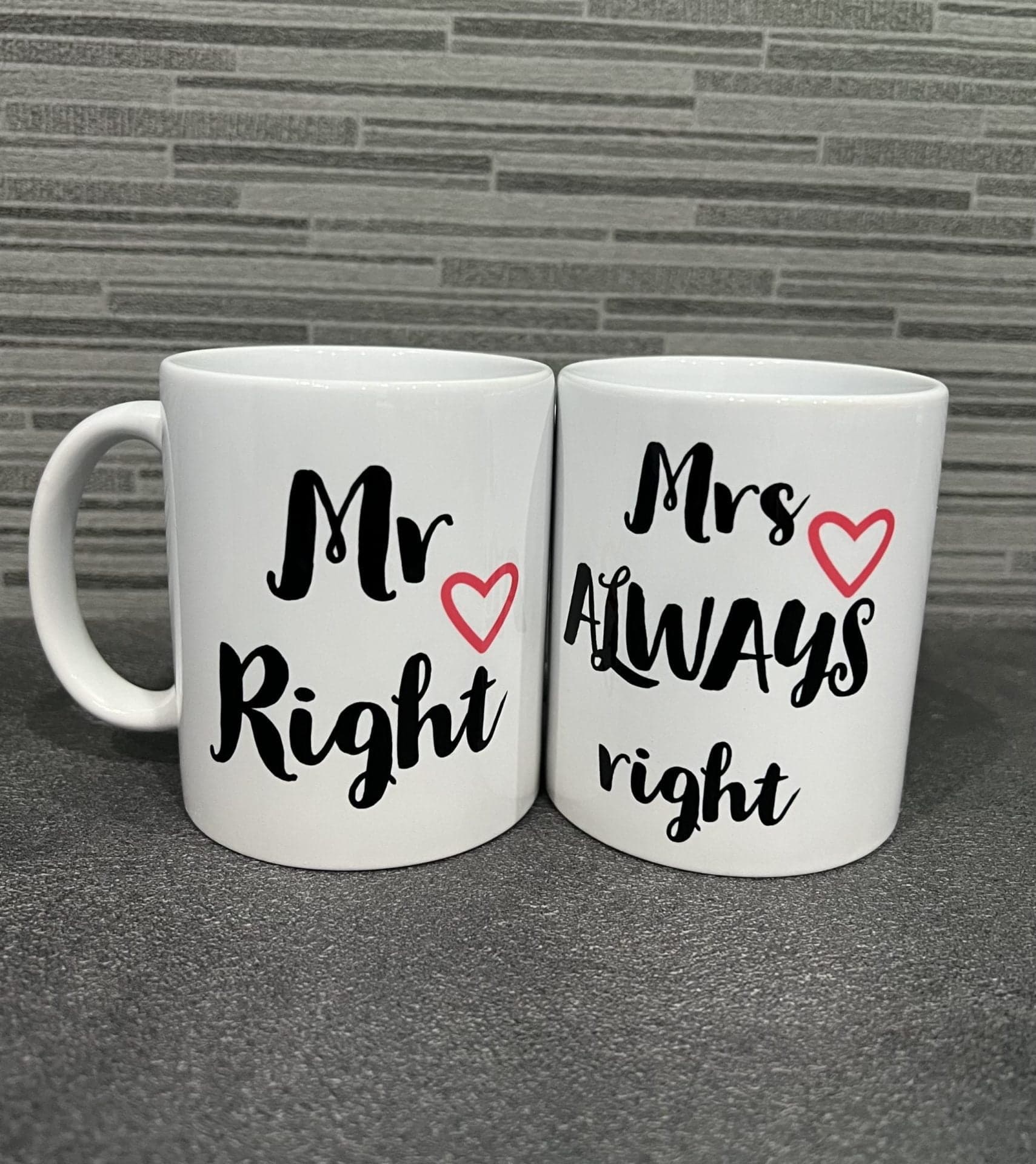 Skodelici »Mr. Right« in »Mrs. Always Right«